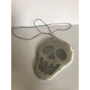 Vintage 1988 Hallmark Cards Halloween Skeleton Scull Glitter Mini Shoulder Purse